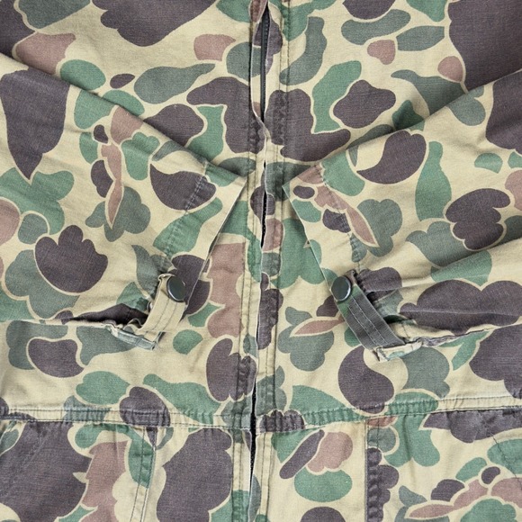 Vintage Sears Duck Camo Coveralls Mens M 1950s Field Tested Hunting USA - Picture 6 of 10